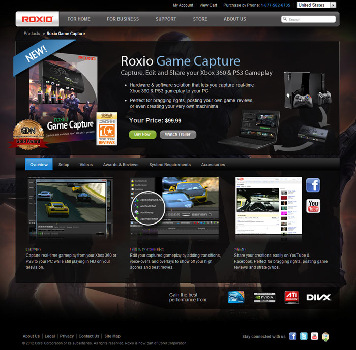 Roxio.com Game Capture